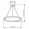 Lampa wisząca LED LEA 1 nikiel 330000 Sanico Goldlux